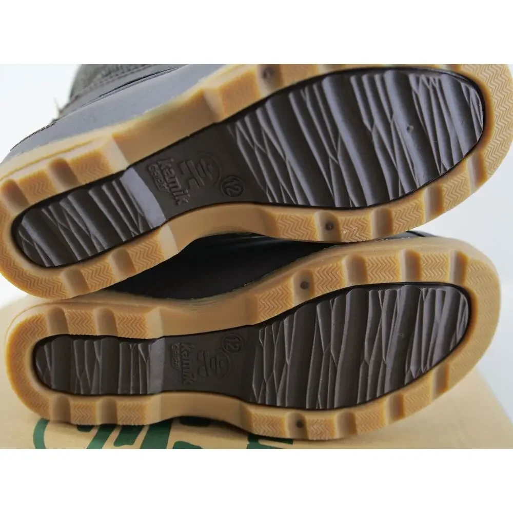 Kamik Sierra Mid Duck‎ Boots Girls Java Leather Waterproof Ankle Size 12